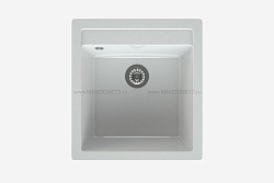 MAXSTONE Мойка глянцевая MS-10 (белый металлик) 505*460*215